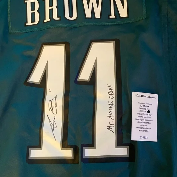 AJ Brown autographed Eagles Jersey 🔥🔥🔥 - Picture 2 of 6